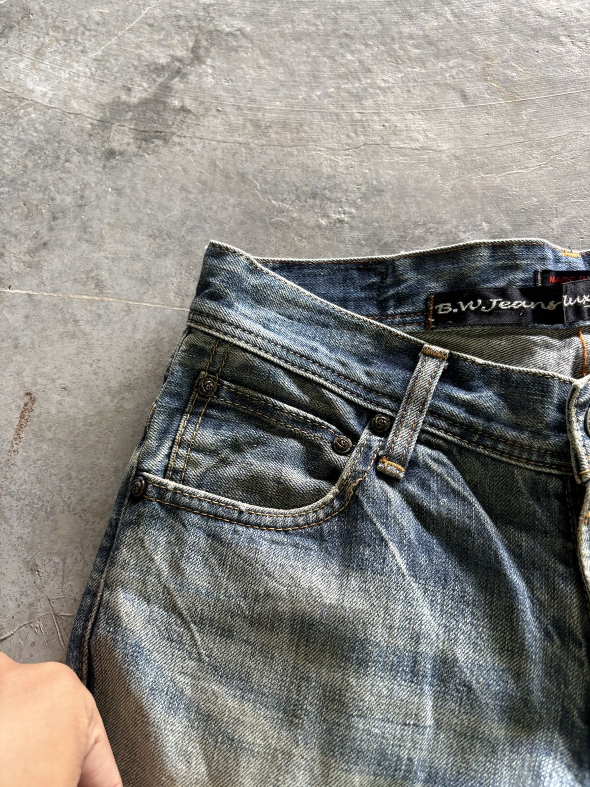 If Six Was Nine vintage blue way luxe japanese jeans sand faded rusty style Size US 32 / EU 48 - 10 Thumbnail