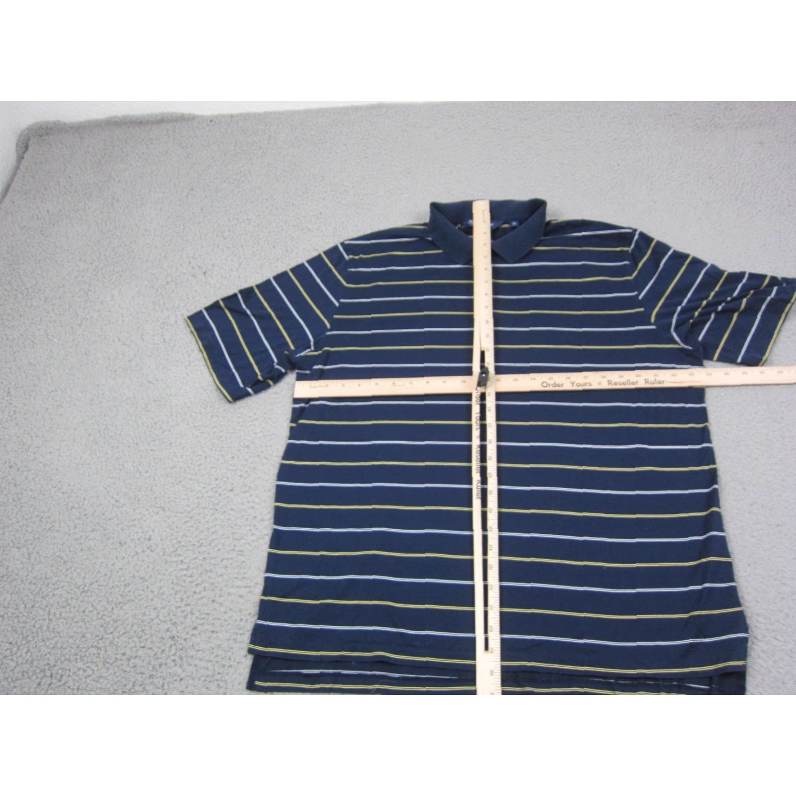Ralph Lauren Polo Ralph Lauren Polo Shirt XL Blue Striped 80s 90s Golf Rugby Men Shirt Logo SS Spread Collar Vintage? Size US XL / EU 56 / 4 - 4 Thumbnail