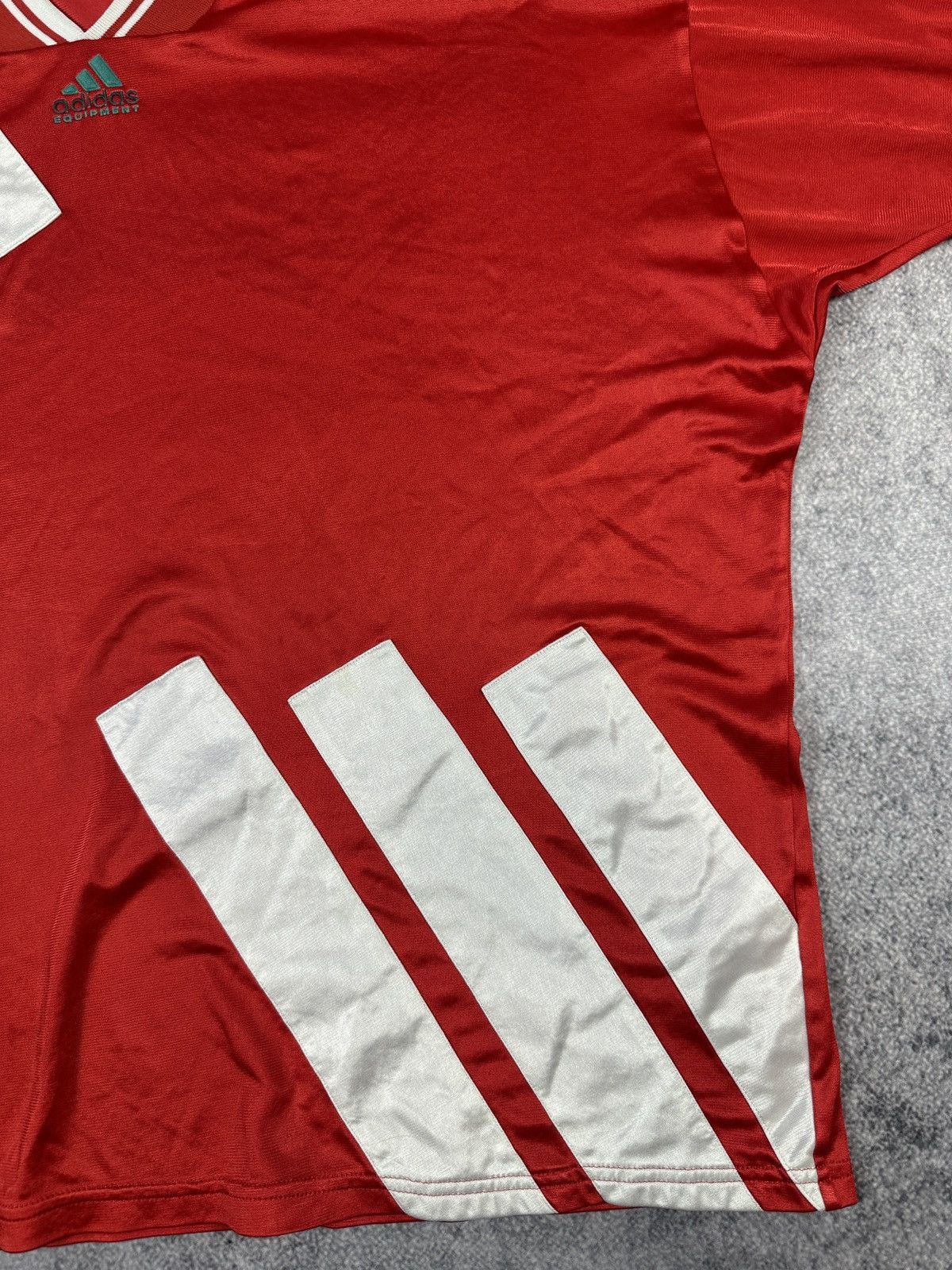 Adidas Vintage Adidas Equipment Logo Soccer Jersey Blokecore Rare Size US XL / EU 56 / 4 - 3 Thumbnail