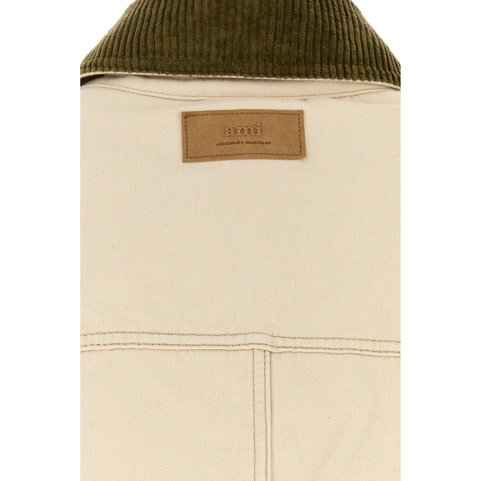 AMI AMI Melange Ivory Cotton Padded Jacket New & Authentic (Men' Size US L / EU 52-54 / 3 - 3 Thumbnail