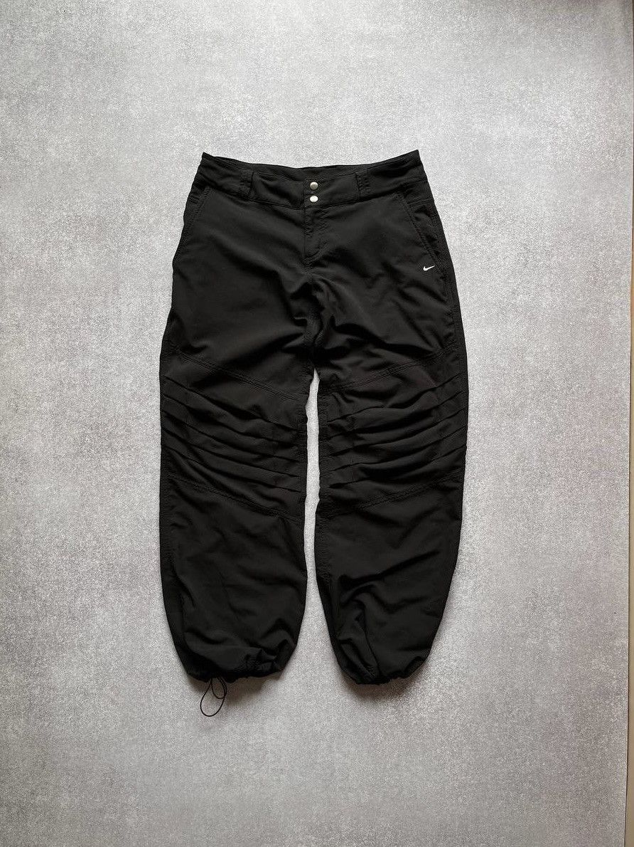Nike × Vintage Vintage Nike Swoosh Baggy Trackpants Y2K M Size US 32 / EU 48 - 2 Thumbnail