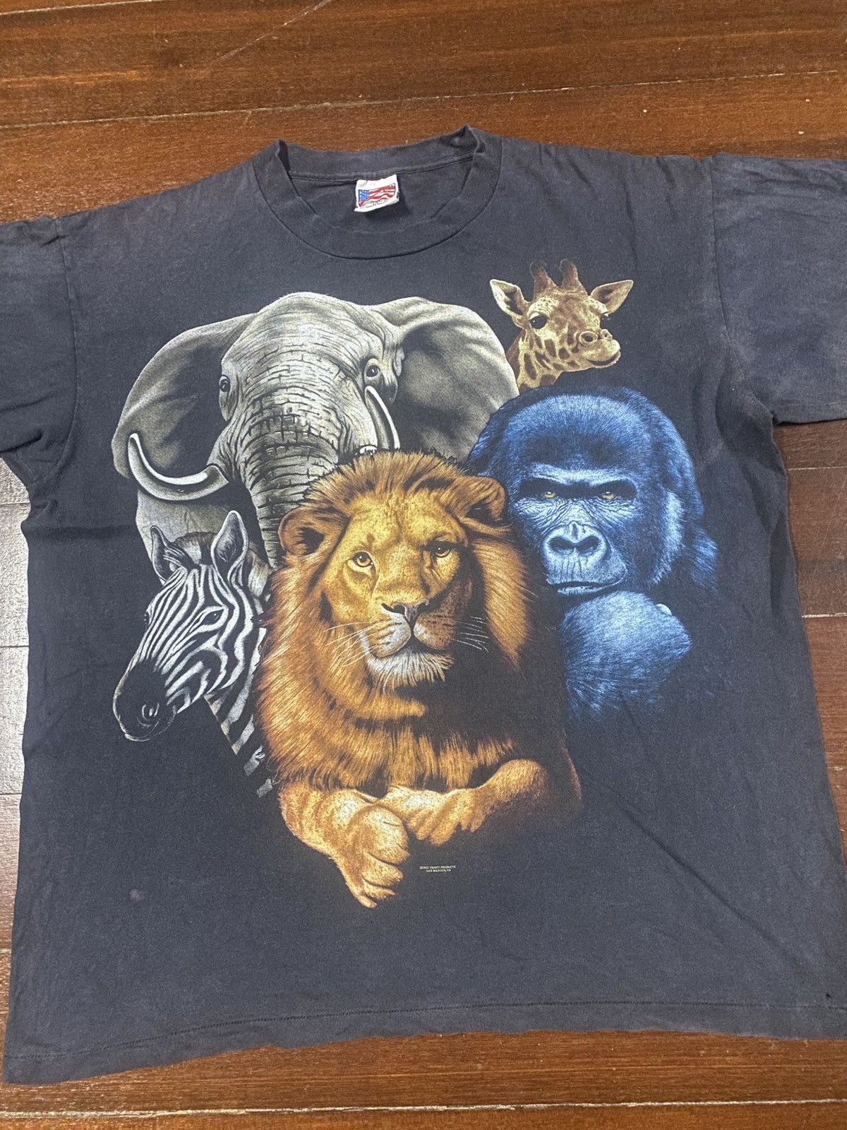 The Mountain Vintage Tigers king kong Animal Graphic ovp USA 90s Size US XL / EU 56 / 4 - 3 Thumbnail
