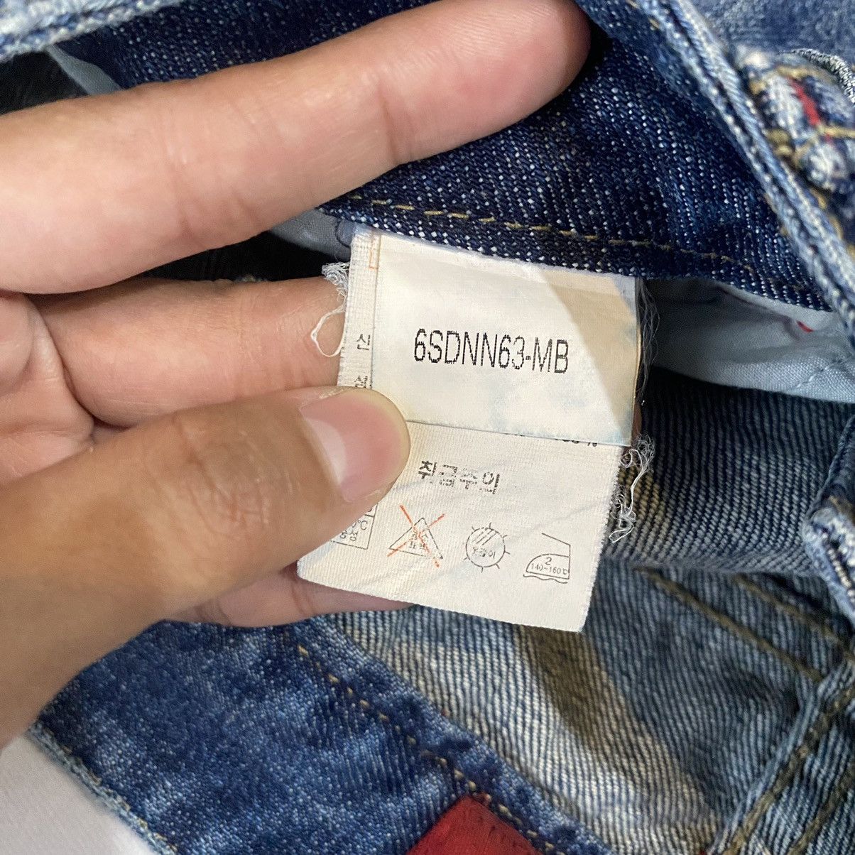 If Six Was Nine × Japanese Brand × Le Grande Bleu (L.G.B.) Jambangee Distressed Patchwork Denim Flared Y2K Grunge Style Size US 28 / EU 44 - 5 Thumbnail
