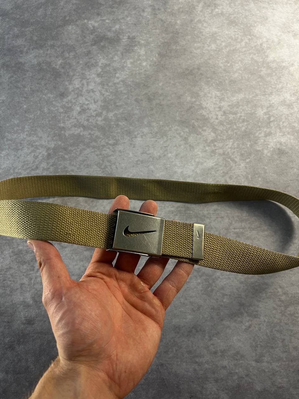 Nike VTG Nike Canvas Strap Belt Tan Adjustable Size ONE SIZE - 1 Thumbnail