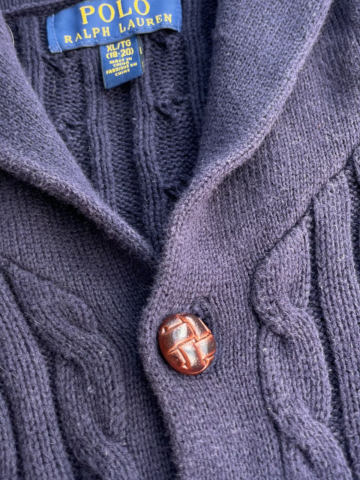 Polo Ralph Lauren Polo Ralph Lauren | Cable-Knit Cotton Shawl Cardigan Size US M / EU 48-50 / 2 - 8 Thumbnail