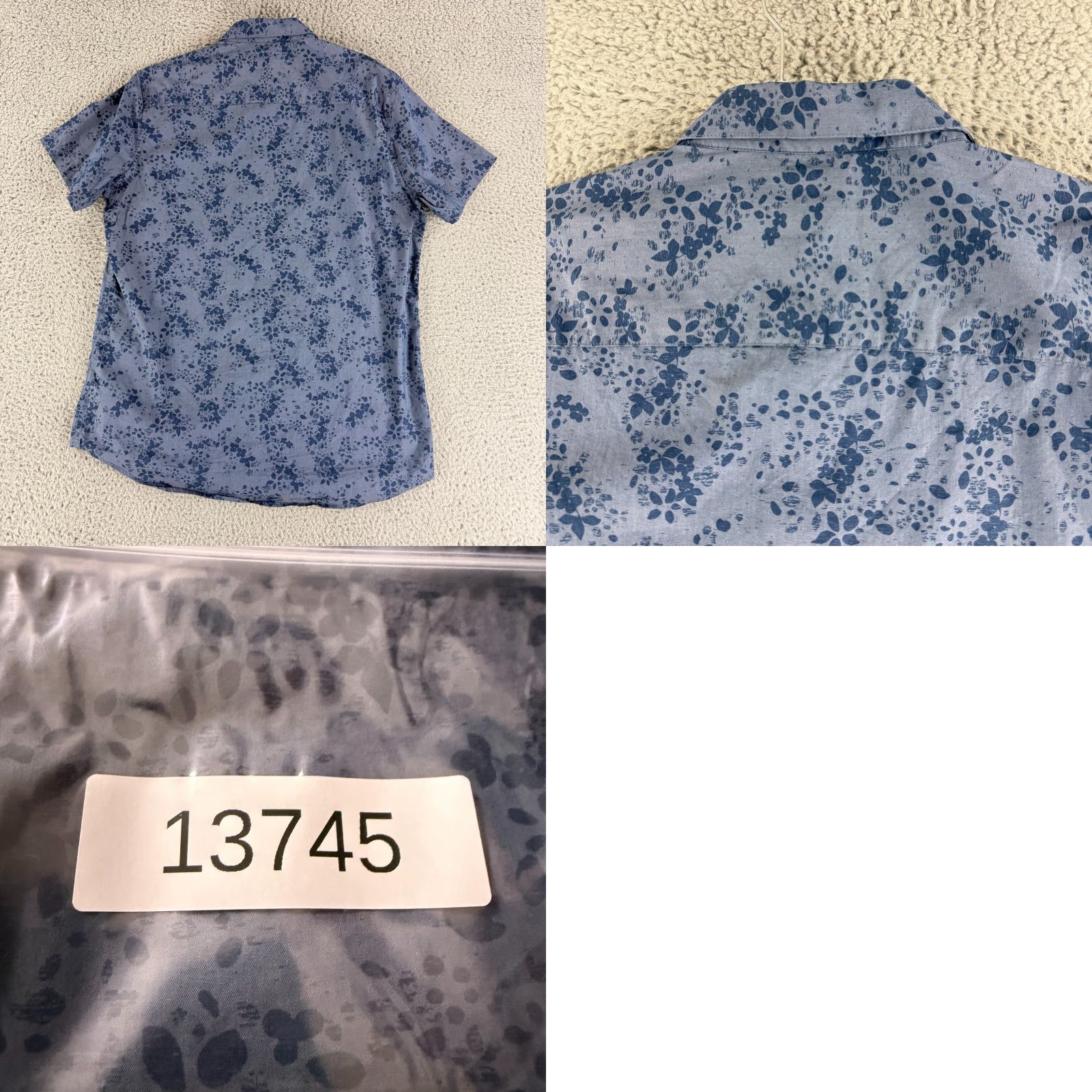 TravisMathew Travis Mathew Exclusive Club Button-Down Shirt Mens Large Blue Floral SS Casual Size US L / EU 52-54 / 3 - 9 Thumbnail