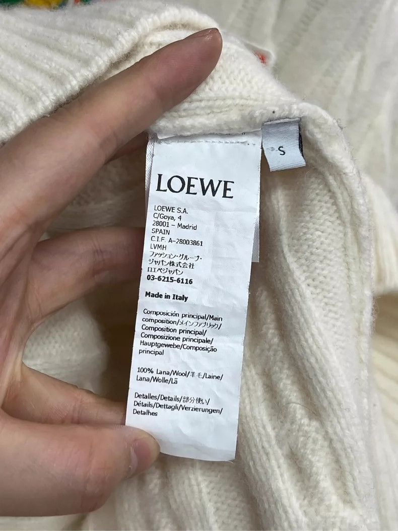 Loewe Loewe Cable Knit Logo Sweater-2507 Size US S / EU 44-46 / 1 - 4 Thumbnail