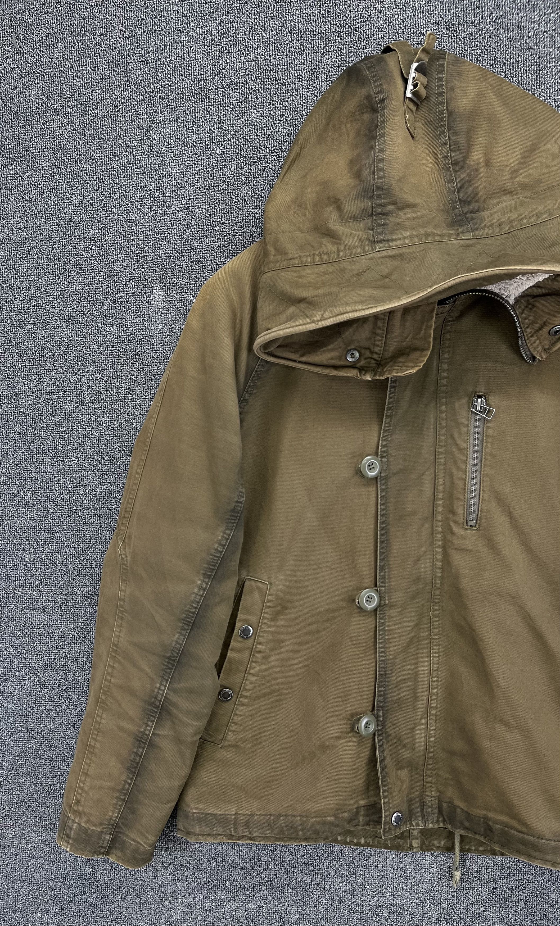 In The Attic Vintage In the Attic Hooded Rare Zip Up Jacket Size L / US 10 / IT 46 - 3 Thumbnail