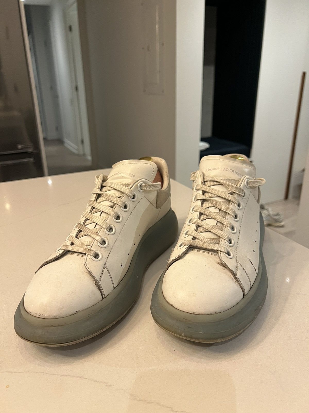 Alexander McQueen Alexander McQueen White/Sky Blue Size US 9.5 / EU 42-43 - 1 Thumbnail