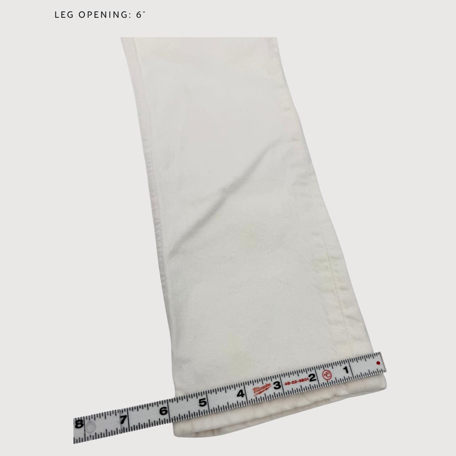 Zara Zara High Rise Straight Jeans Ivory NWT Ankle Length 4 Size 27" / US 4 / IT 40 - 9 Thumbnail