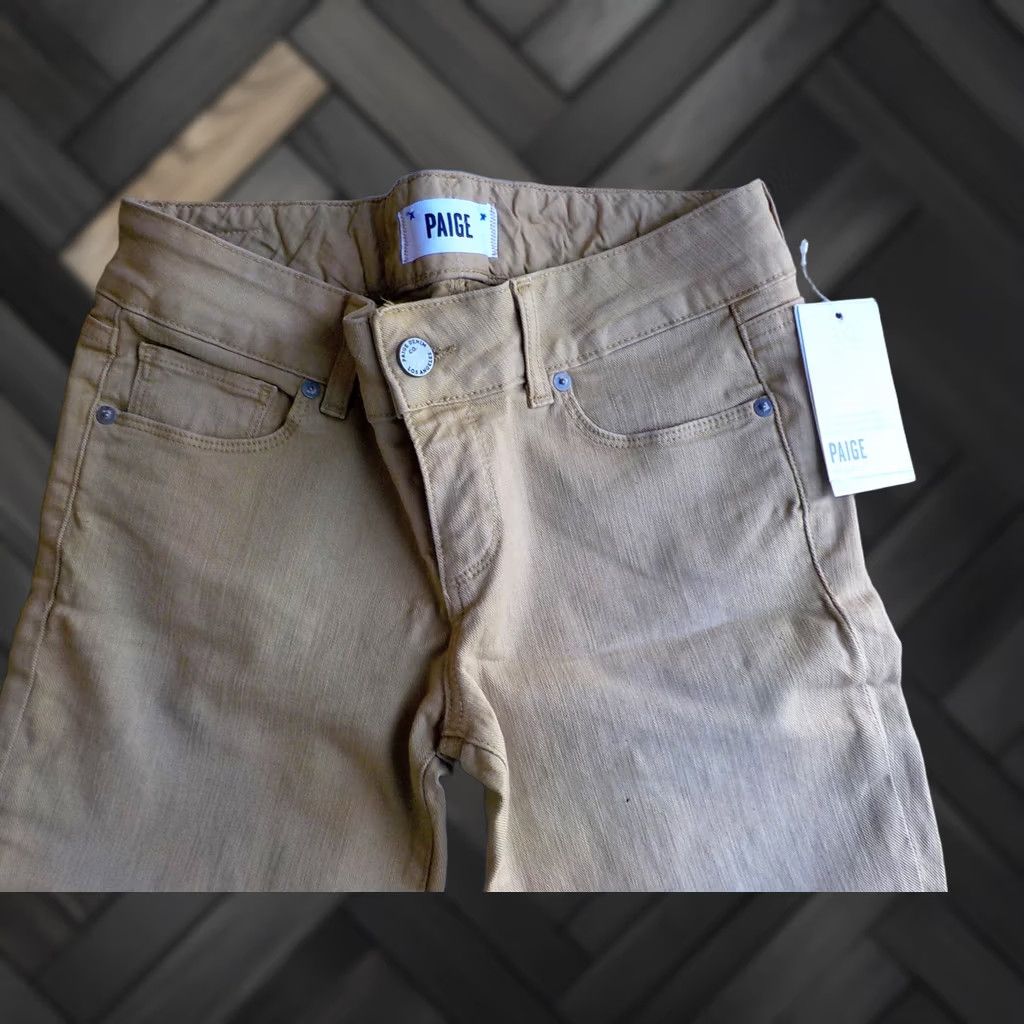Paige PAIGE Jem Flare Jeans Gold 5 Pocket SZ 26X35 Womens Flared Jeans Size 26" / US 2 / IT 38 - 1 Thumbnail