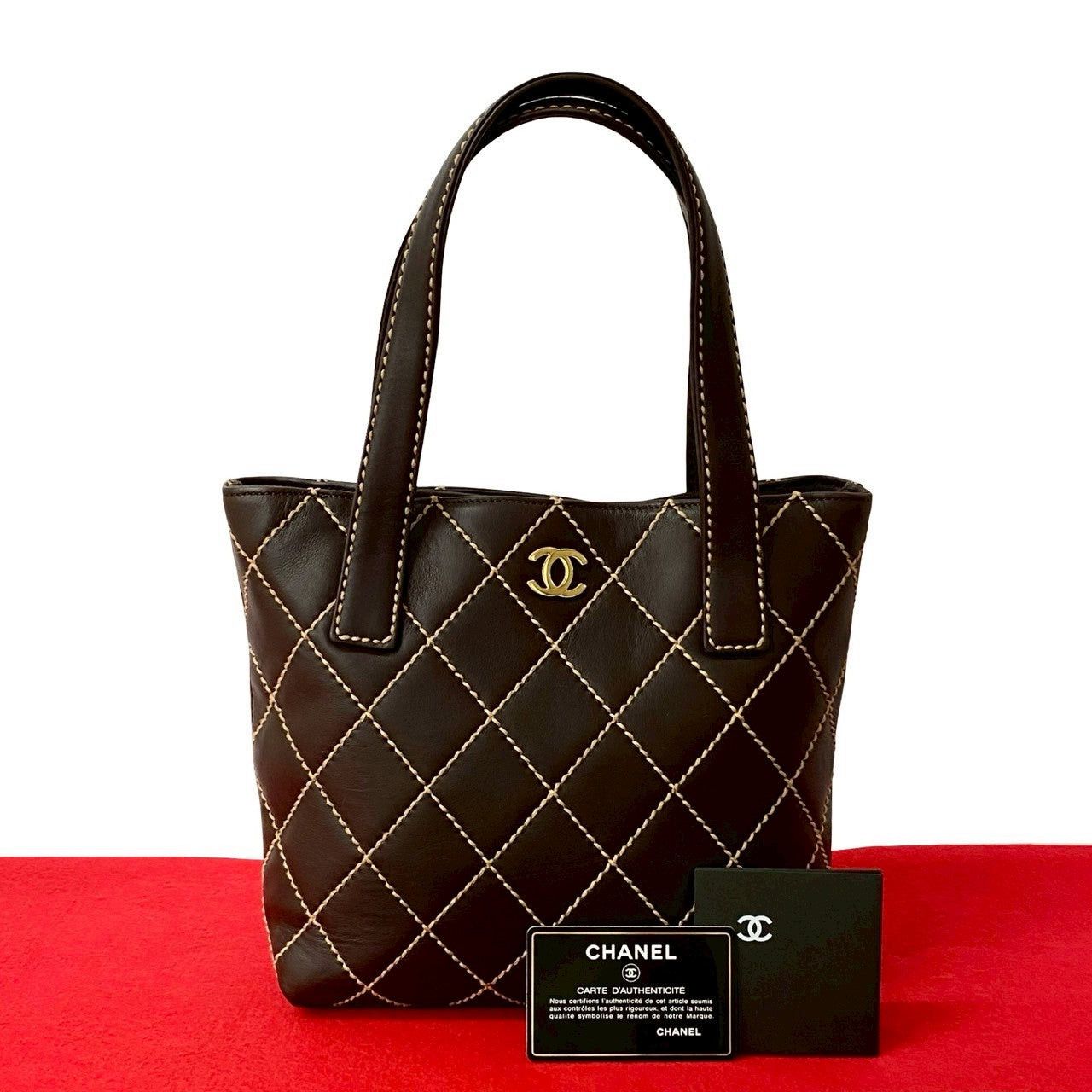 Chanel Chanel Handbag Brown Leather Size ONE SIZE - 1 Thumbnail