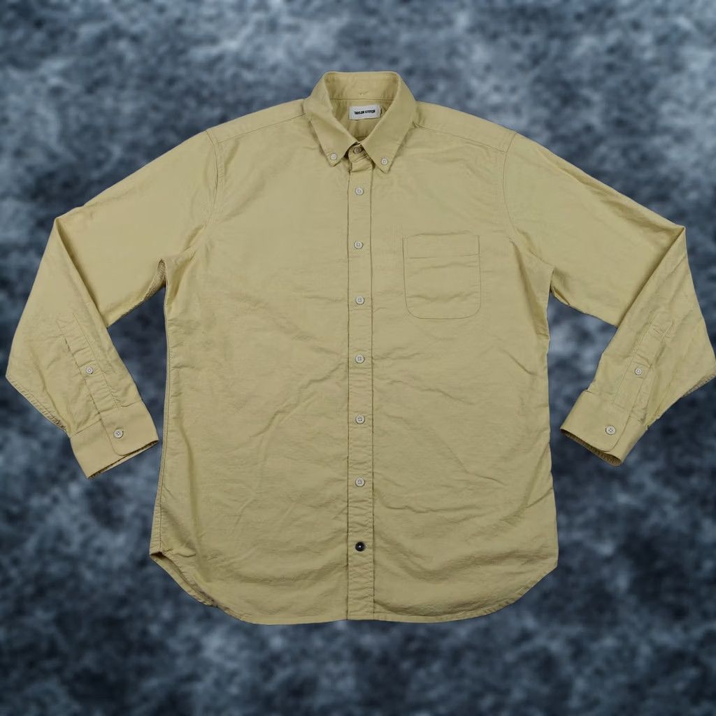 Taylor Stitch Taylor Stitch Shirt Mens 42 Yellow Button-Down Long Sleeve Organic Cotton VTG Size US XL / EU 56 / 4 - 1 Thumbnail