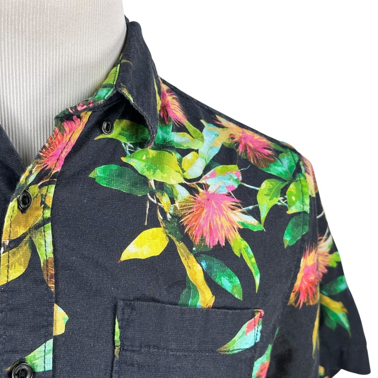 Roark Roark Scholar La Selva Shirt Men S Black Button Up Hawaiian Size US S / EU 44-46 / 1 - 3 Thumbnail
