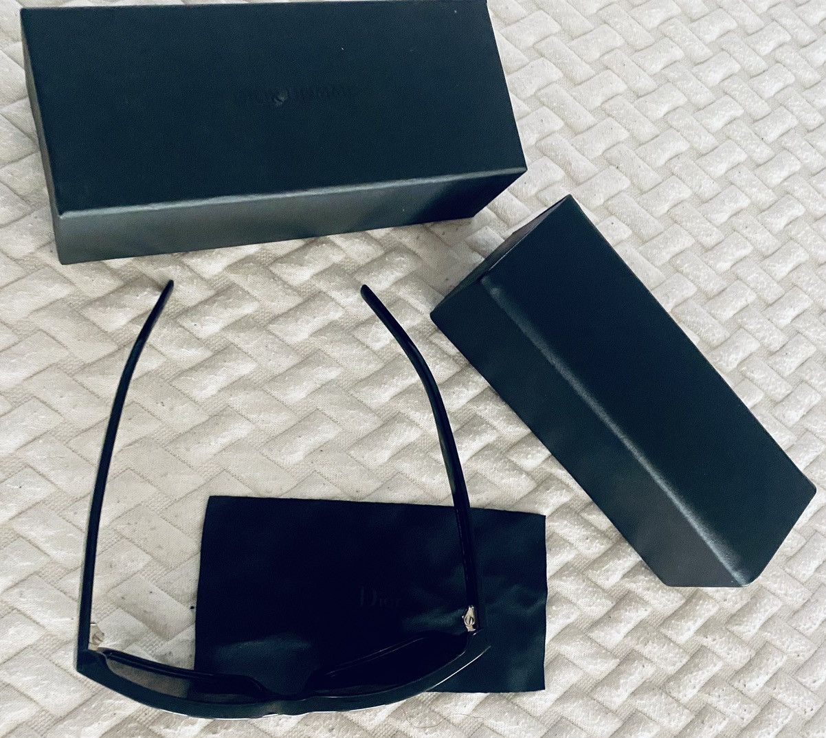 Dior Dior 🇮🇹 Homme black tie 104S Noir square sunglasses NEW Size ONE SIZE - 10 Thumbnail
