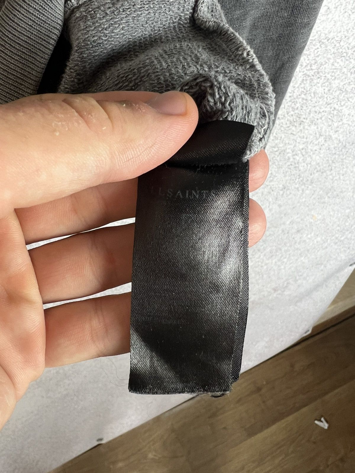Allsaints Vintage Allsaints Distressed Zip Hoodie Faded Size US S / EU 44-46 / 1 - 9 Thumbnail