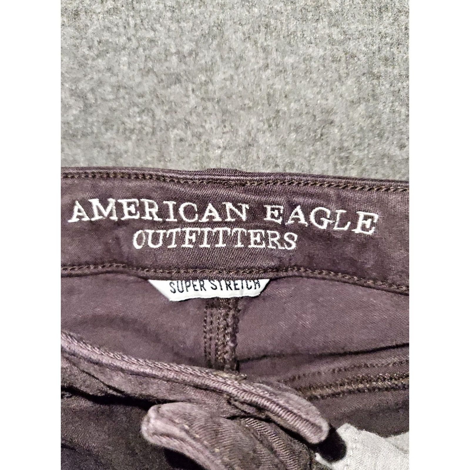 American Eagle Outfitters VINTAGE American Eagle High Rise Jegging Crop Women's 6 Purple Preppy Jeans Cropped Size 28" / US 6 / IT 42 - 2 Thumbnail