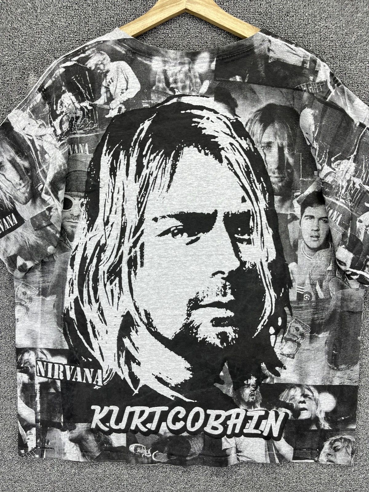 Band Tees Nirvana Overprint Punk Rock Band Tees T Shirts Size US L / EU 52-54 / 3 - 7 Thumbnail