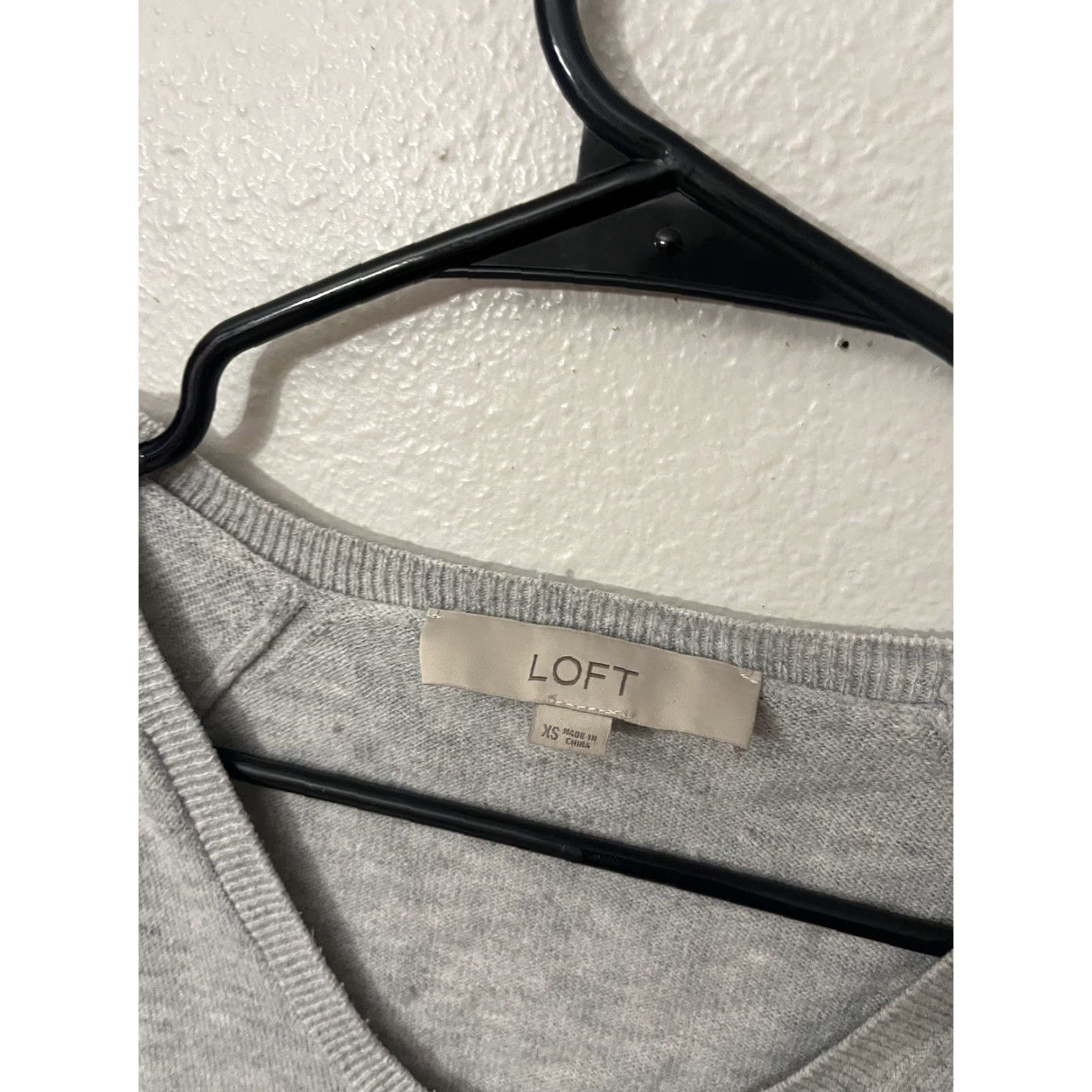 Loft LOFT VINTAGE Cable-Knit Long Sleeve Gray Sweater XS Casual Pullover Women 90s Size XS / US 0-2 / IT 36-38 - 3 Thumbnail