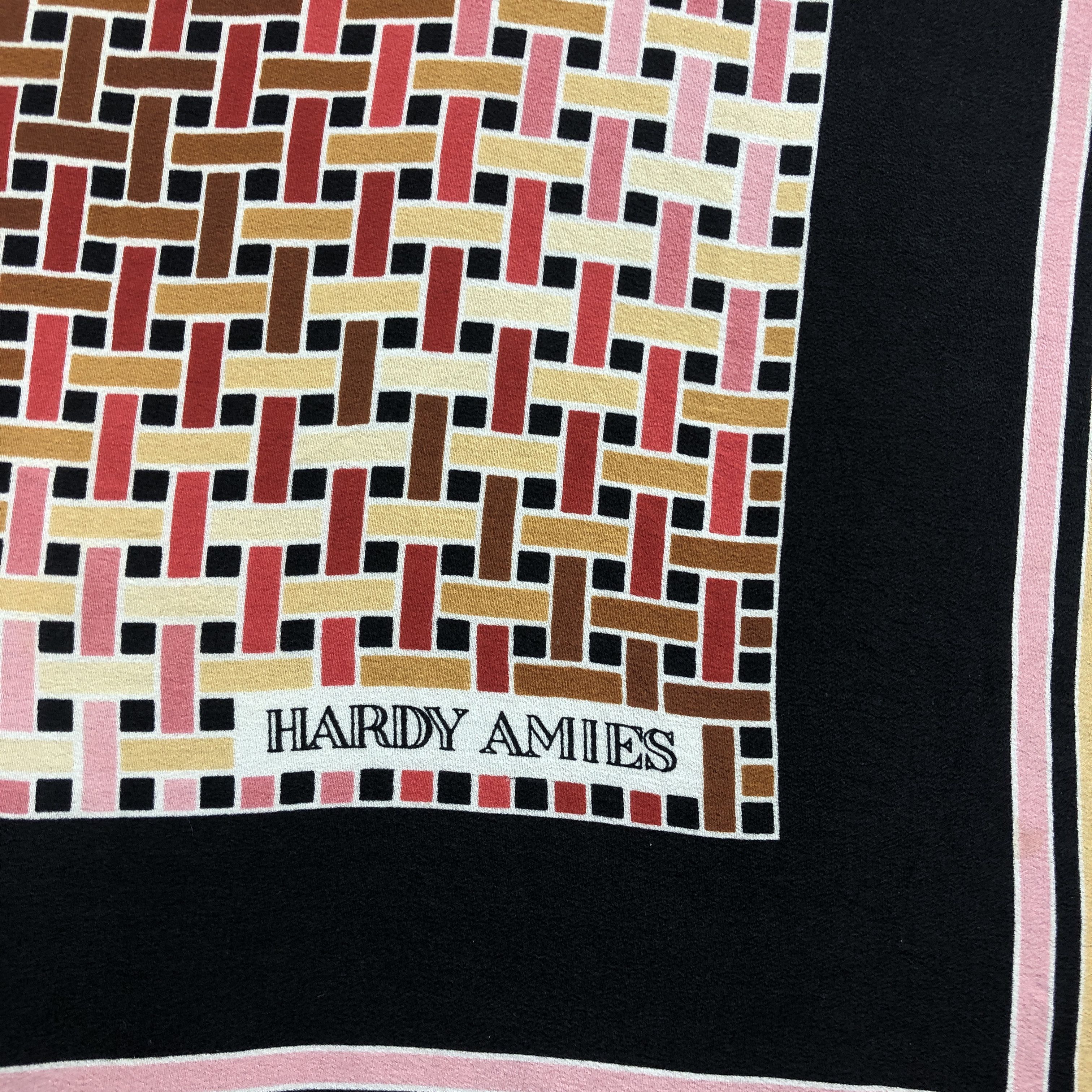 Hardy Amies × Vintage Vintage Hardy Amies SILK Scarf Twill Stole Wraps Scarves Size ONE SIZE - 6 Thumbnail