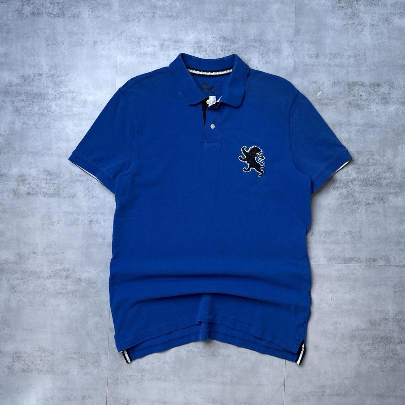 Express Y2K Express 00s Blue Polo Shirt Size US L / EU 52-54 / 3 - 1 Thumbnail