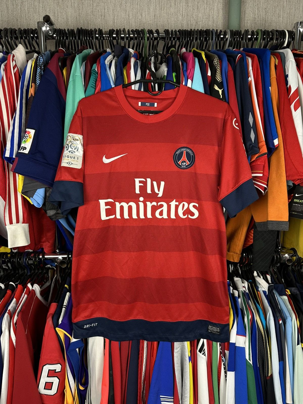 Nike PARIS SAINT GERMAIN PSG 2012-13 FOOTBALL SHIRT JERSEY NIKE Size US M / EU 48-50 / 2 - 1 Thumbnail