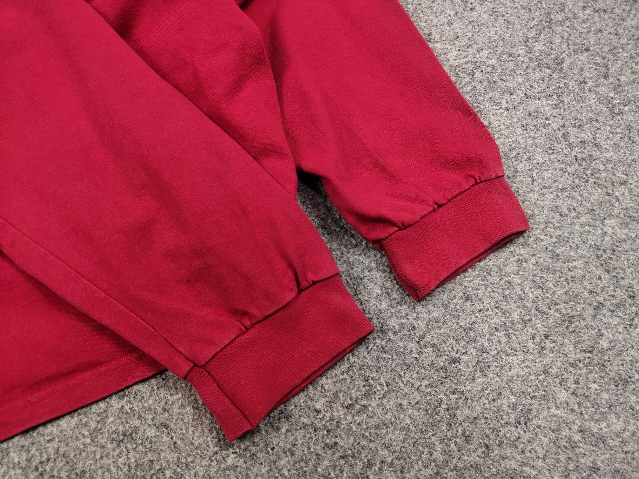 Nike Vintage 90's Nike logo red Long Sleeve Mock Neck Made in USA Size US L / EU 52-54 / 3 - 13 Thumbnail