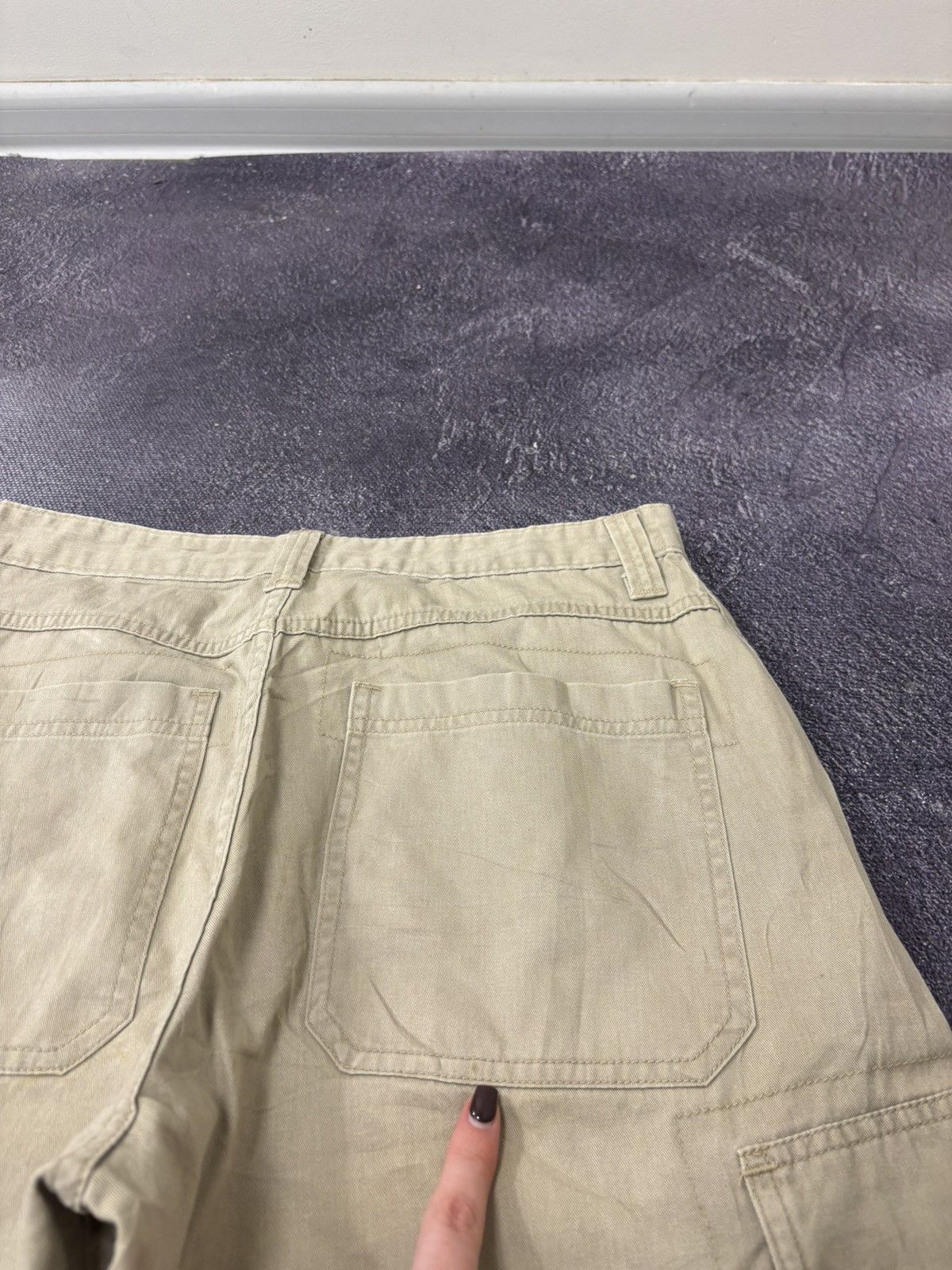 Vintage Vintage Wrangler Y2K Dad Hype Cream Baggy Cargo Shorts Size US 30 / EU 46 - 16 Thumbnail