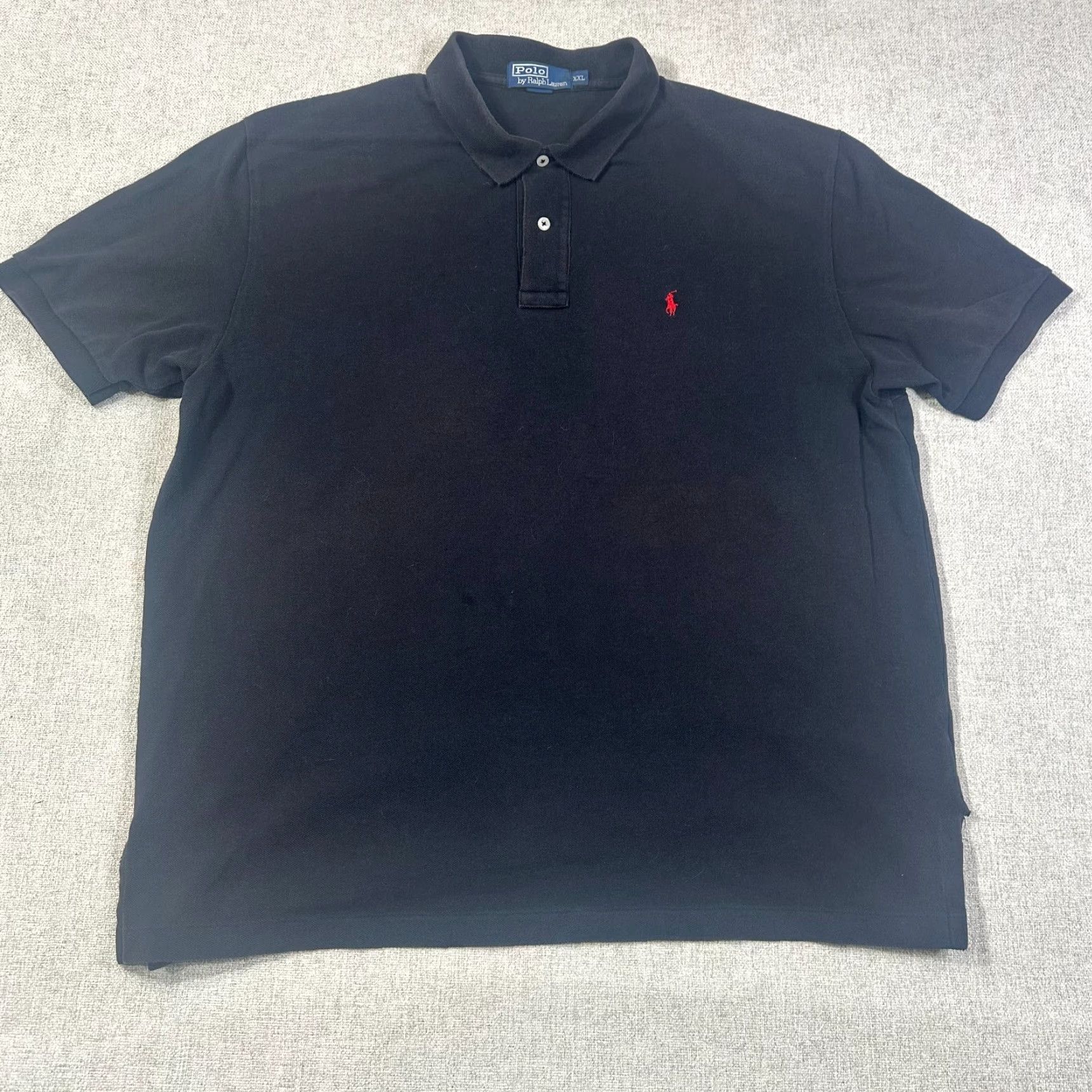 Ralph Lauren VINTAGE Ralph Lauren Polo Shirt Mens 2XL Black Cotton USA Made College 90s Preppy USA Polo by Ralph Lauren Shirt Mens 2XL Black Cotton Made in USA Size US XXL / EU 58 / 5 - 2 Thumbnail