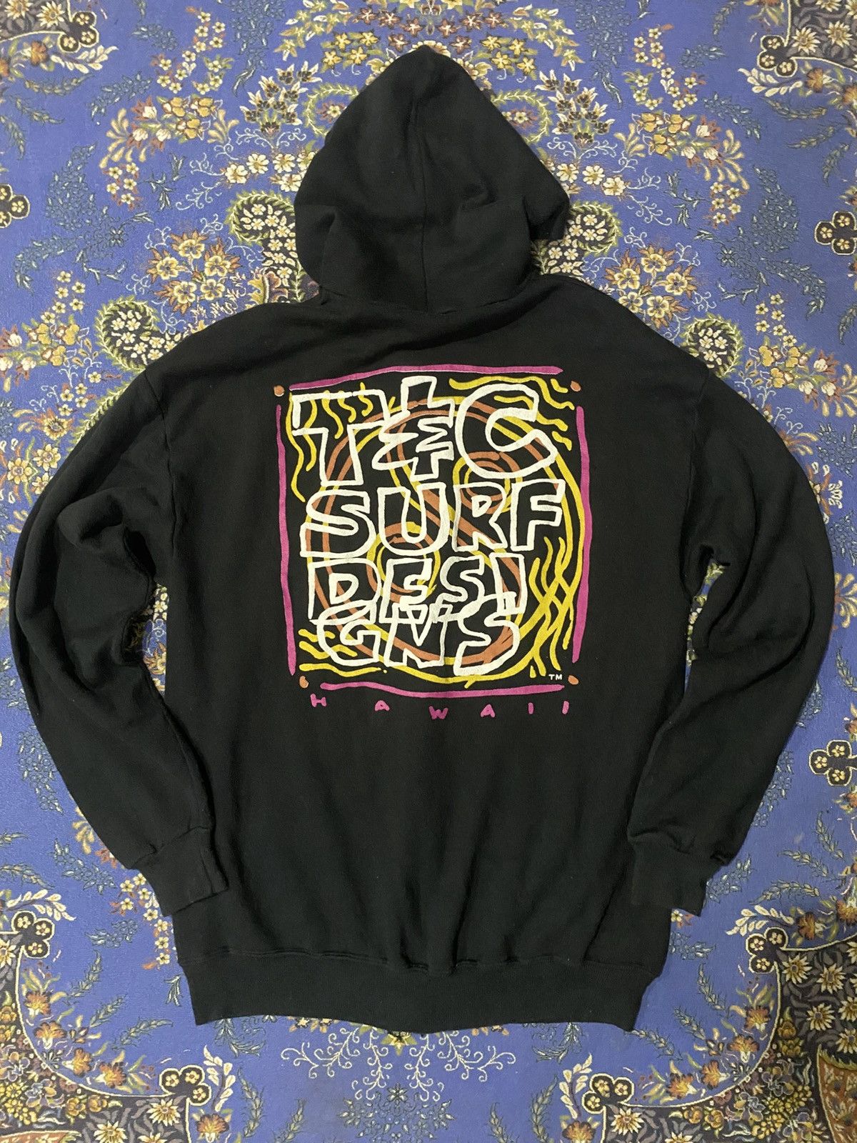 Jerzees T&C Surf Hawaii Hoodie Vintage Size US XL / EU 56 / 4 - 1 Thumbnail