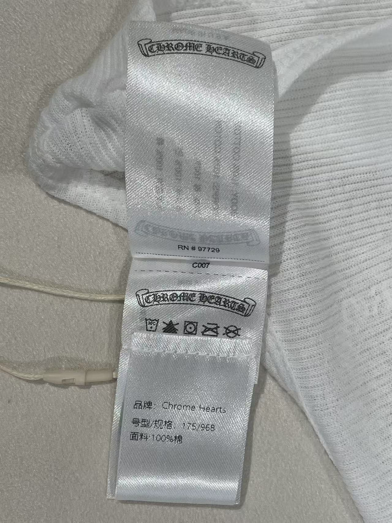 Chrome Hearts Chrome Hearts Neck Logo White Tank Top Size M / US 6-8 / IT 42-44 - 15 Thumbnail