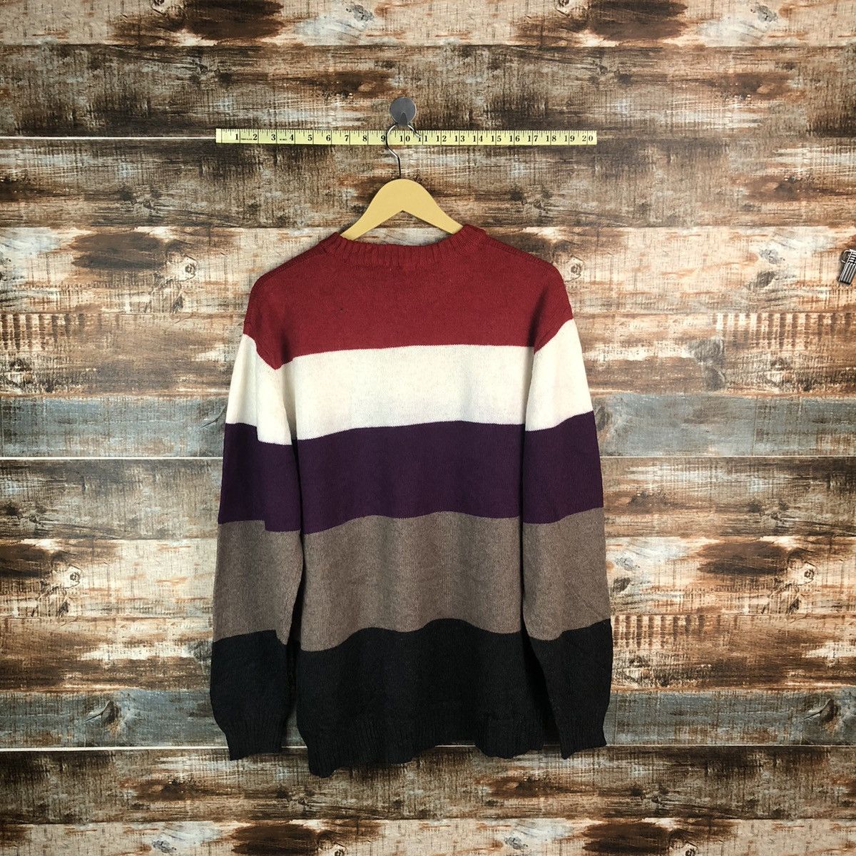 GU × OVER THE STRiPES GU Stripe Red Knitwear #A1903 Size US L / EU 52-54 / 3 - 11 Thumbnail