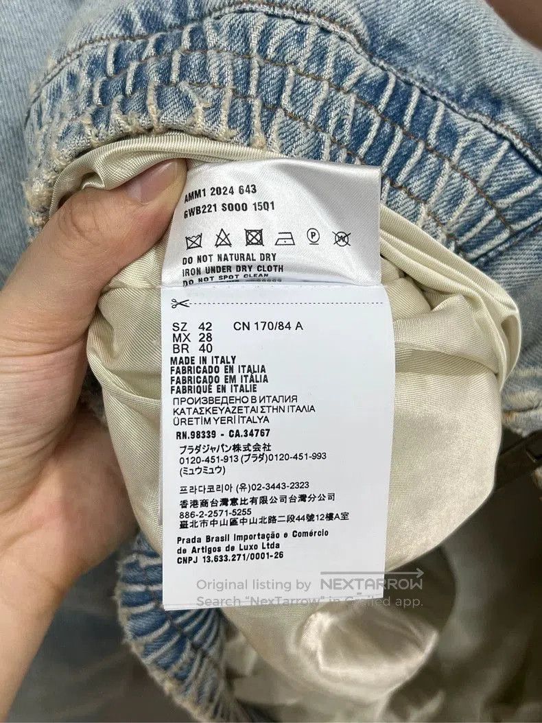 Celine MiuMiu Denim Jacket with Corduroy Collar. Size US L / EU 52-54 / 3 - 6 Thumbnail