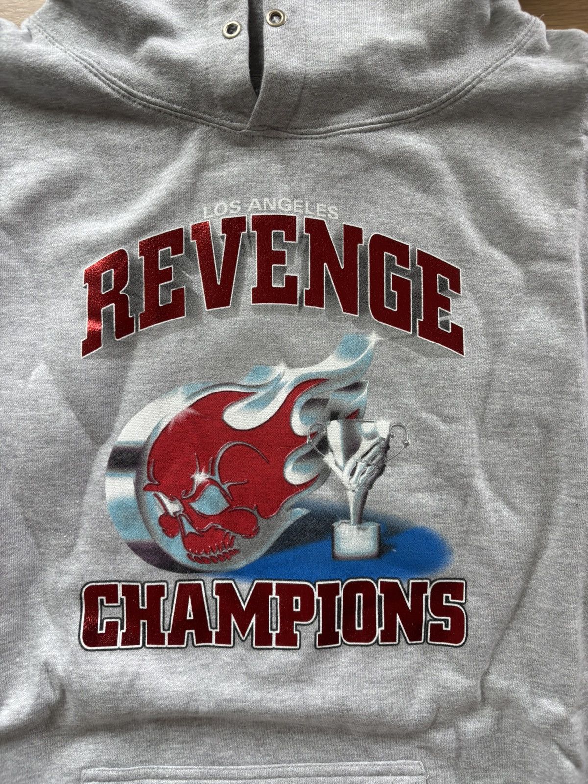 Revenge Revenge Champions Trophy Grey Hoodie Size US XL / EU 56 / 4 - 4 Thumbnail