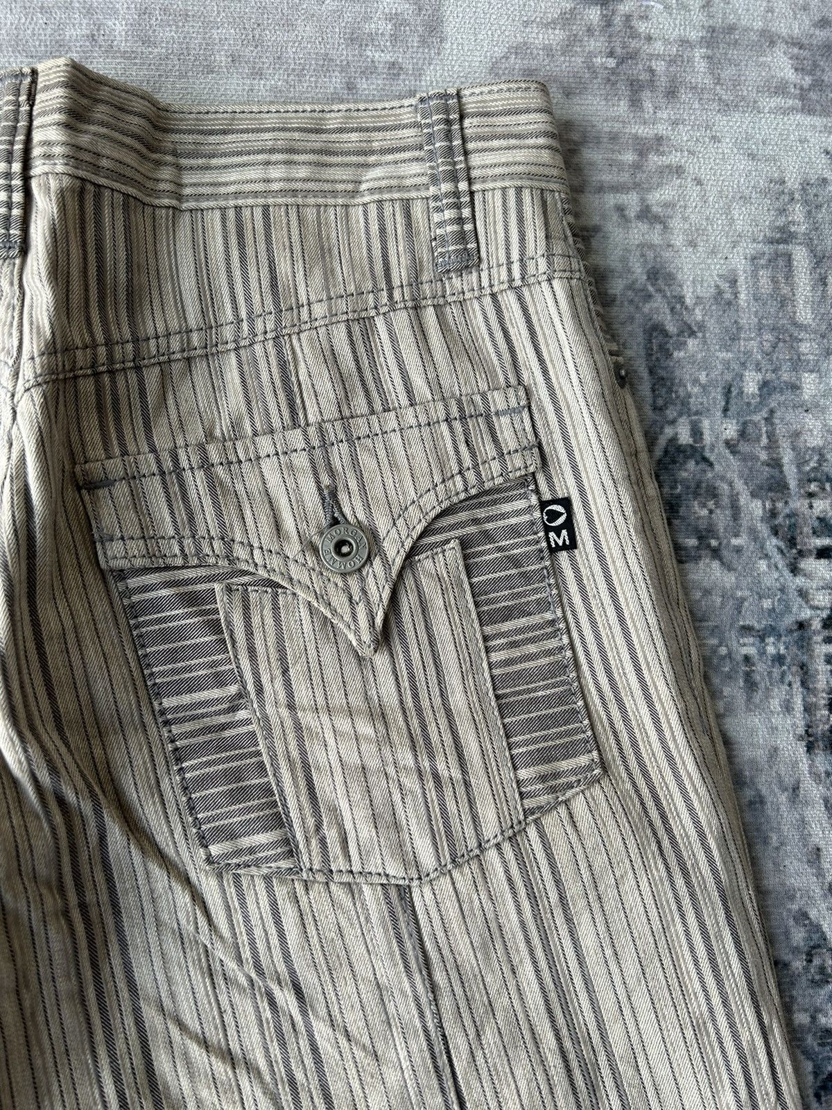 If Six Was Nine Morgan Homme Flared Stripe Pants Size US 29 - 12 Thumbnail