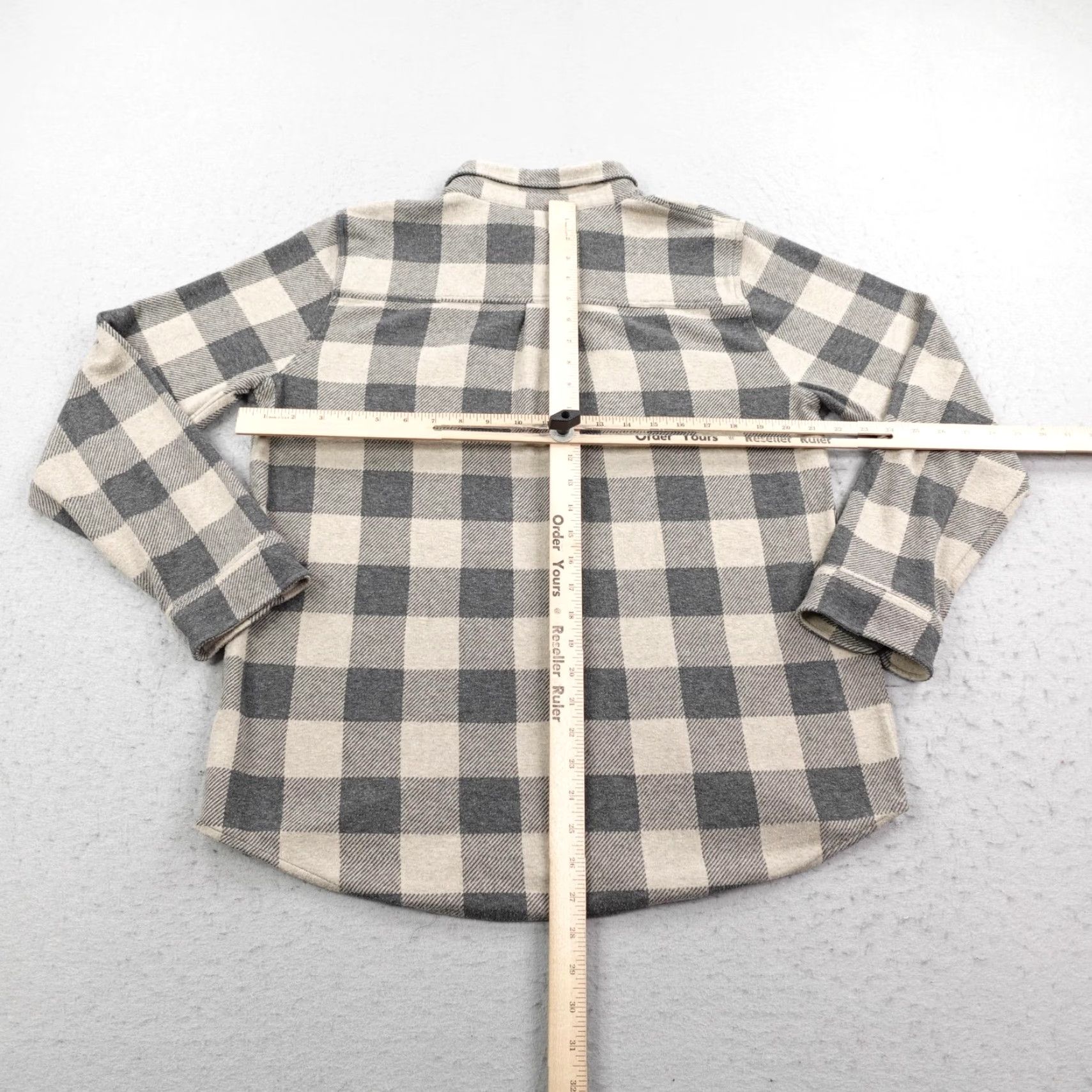 Faherty Faherty Legend Sweater Shirt Womens Plaid Flannel Top Button-Up Button Pocket Casual Size L / US 10 / IT 46 - 6 Thumbnail