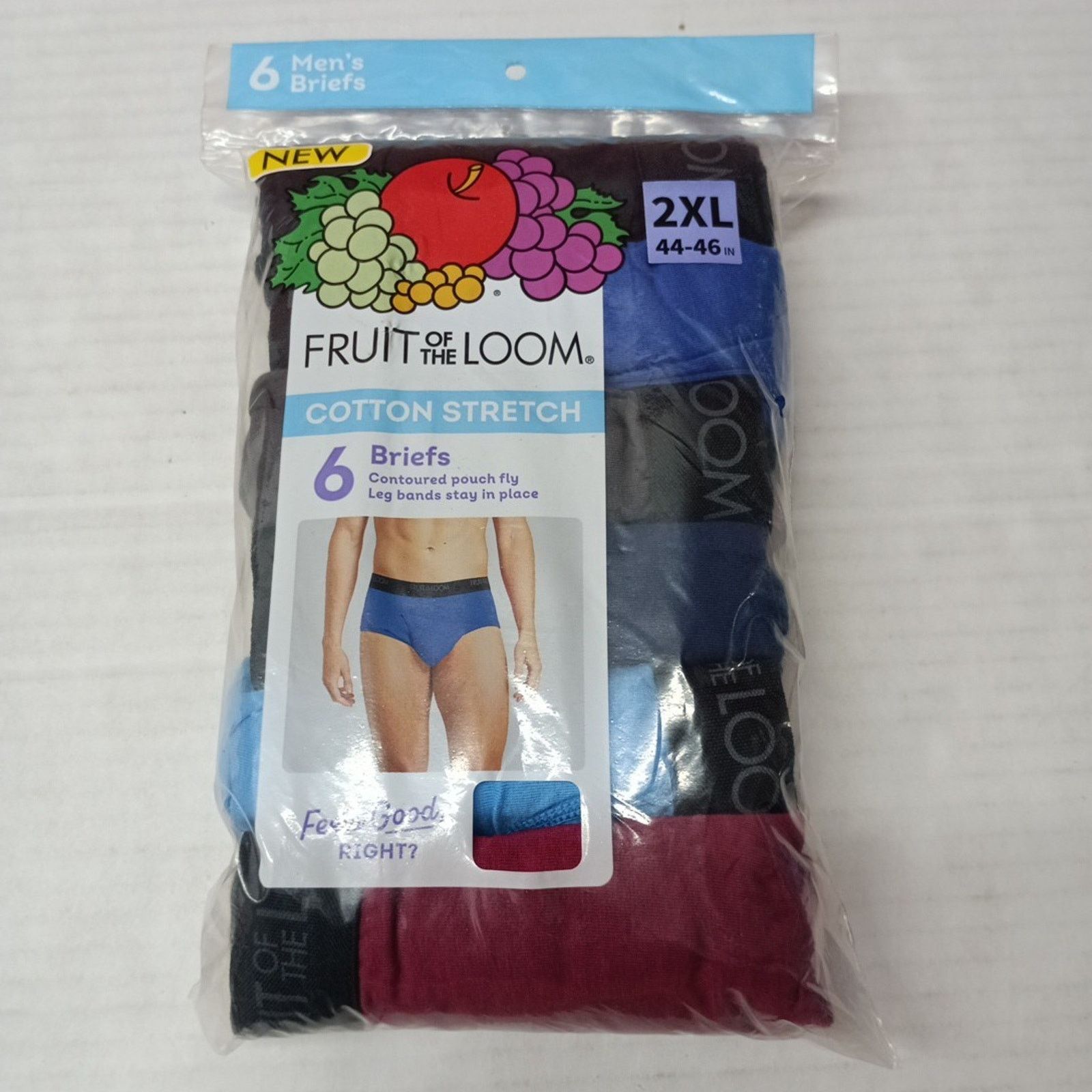 Fruit Of The Loom Fruit of the Loom Men's Mid-rise Briefs Size 2XL 44-46 In Size 44 - 1 Thumbnail