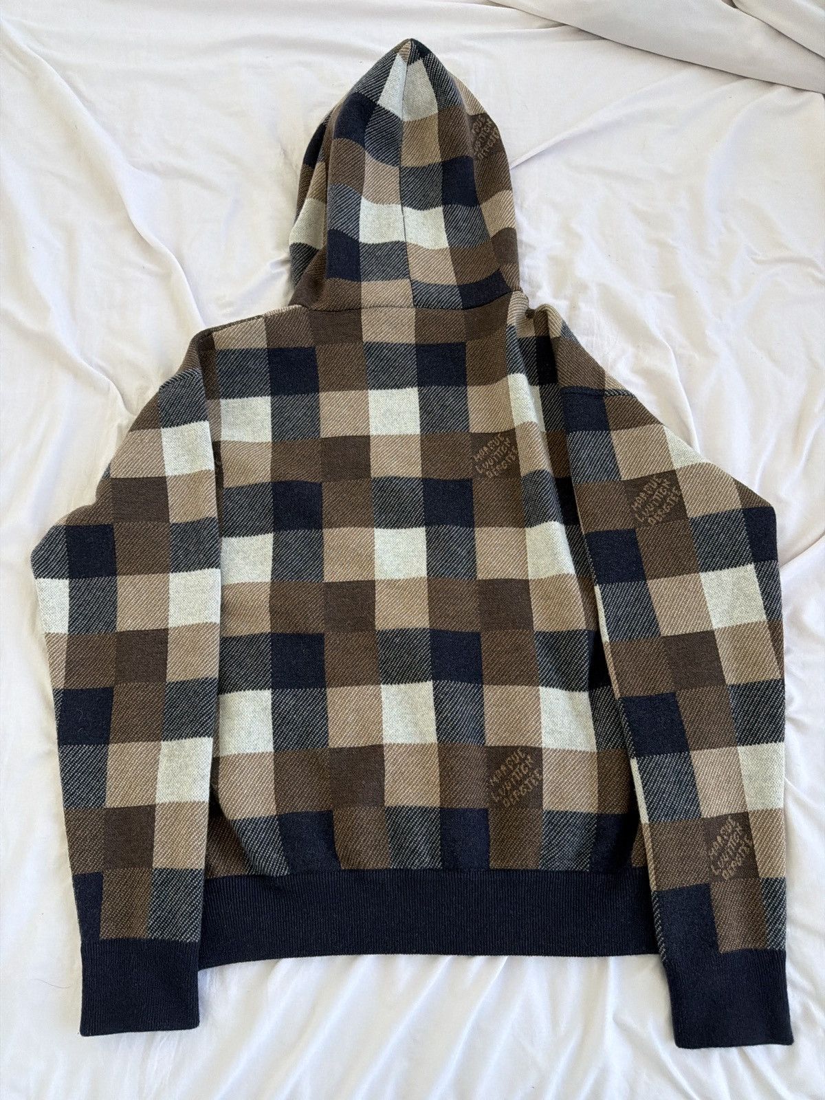 Louis Vuitton Louis Vuitton Damier Cashmere Hoodie Size US XS / EU 42 / 0 - 3 Thumbnail