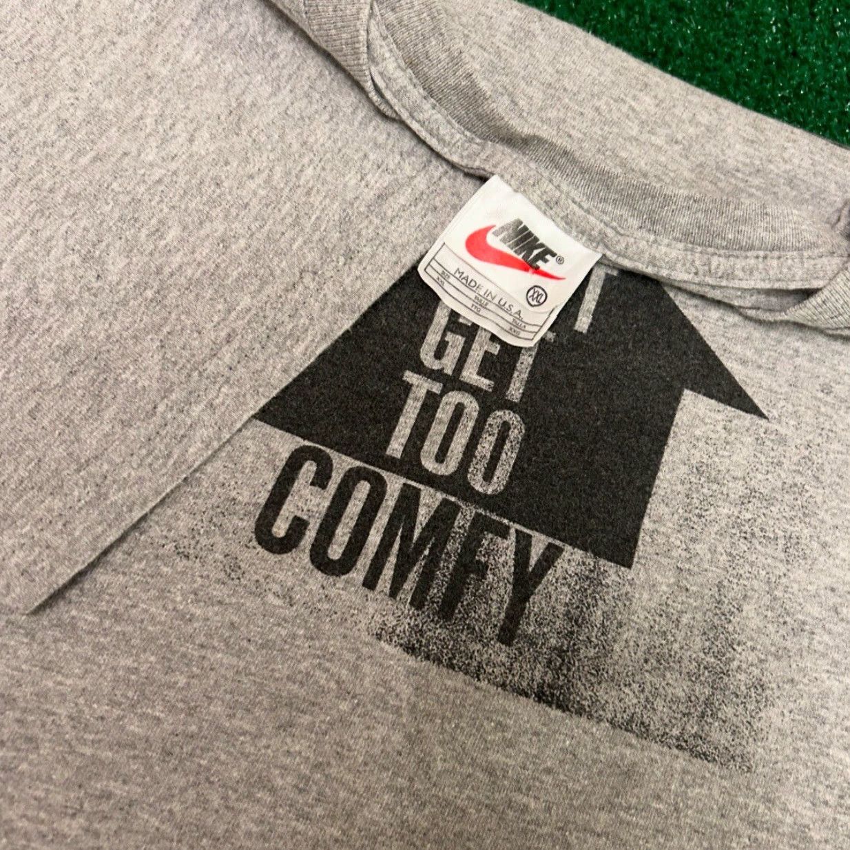 Nike VINTAGE Nike Couch Potato Butt Dose Not Live Here VTG Shirt Mens XXL Gray 90s 1990s Short Sleeve T-Shirt Sports Hip Hop Mens Size US XXL / EU 58 / 5 - 3 Thumbnail