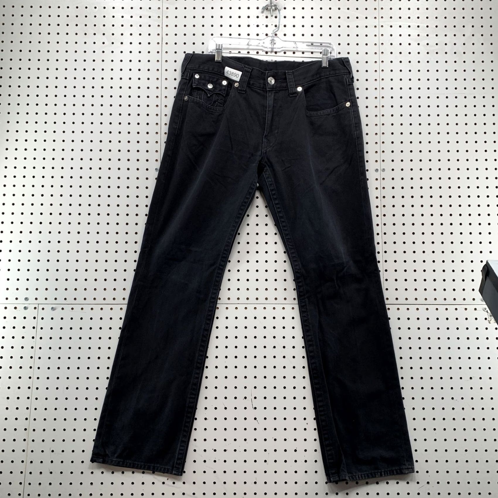 True Religion VINTAGE True Religion Jeans Men 36 Baggy Straight Leg Denim Black 38x34 Mens Jeans Size US 36 / EU 52 - 4 Thumbnail