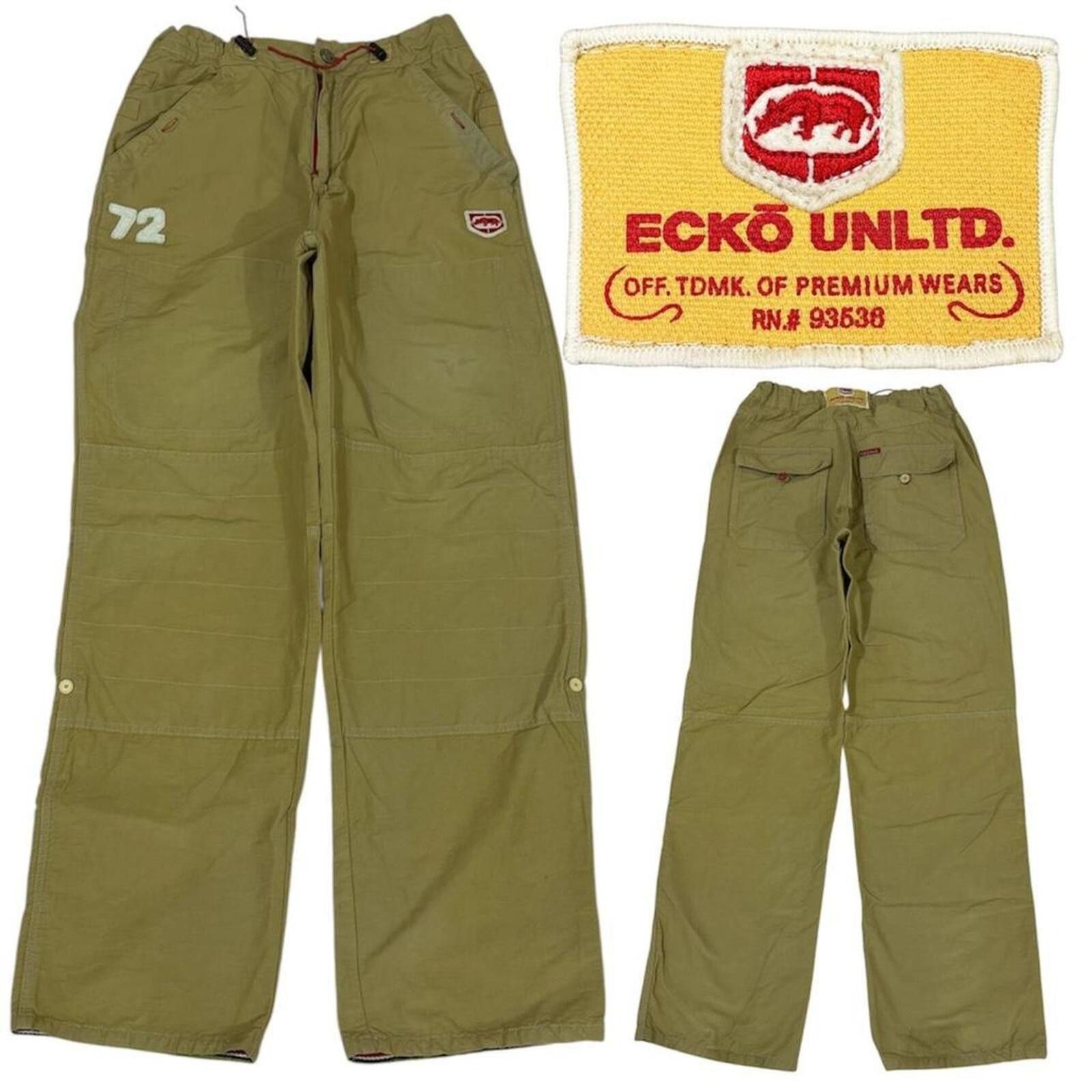 Ecko Unltd. Ecko Unltd. khaki cargo pants with adjustable waist Size US 32 / EU 48 - 1 Thumbnail