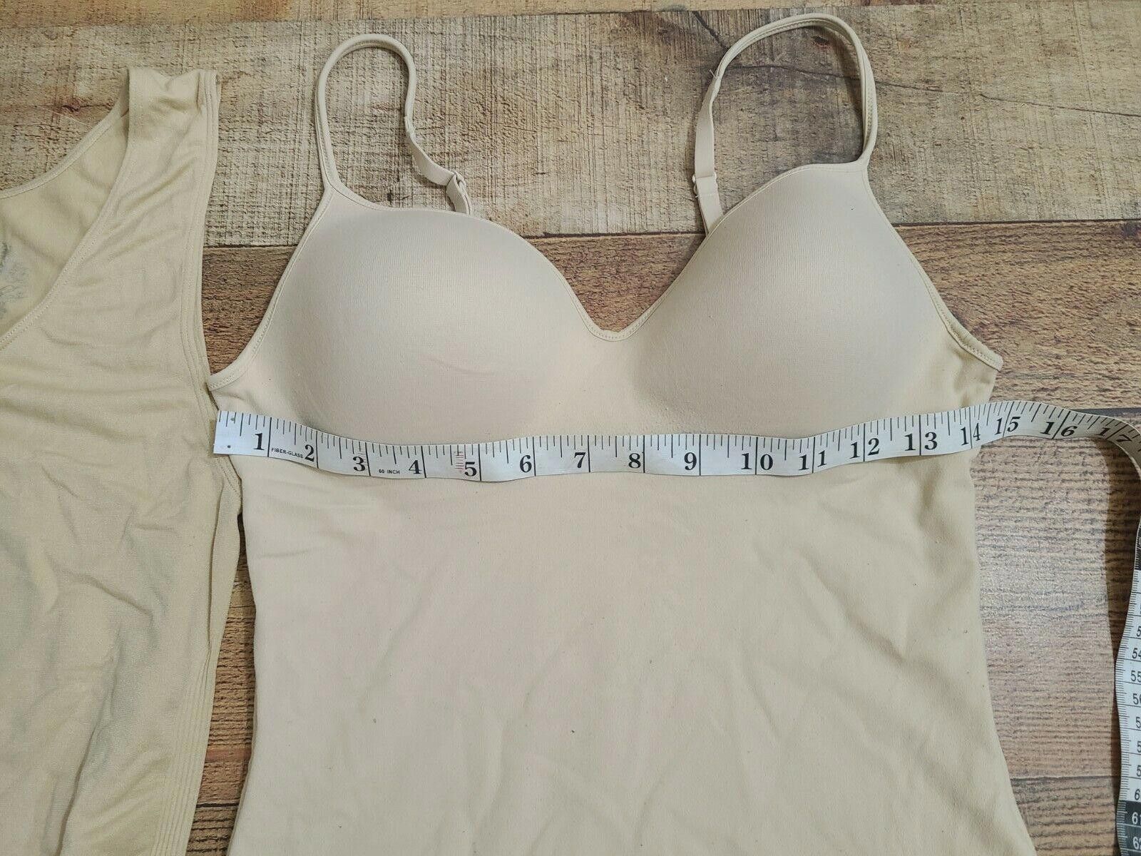 Cartoon Network Womens Nude Tank Top Lot Medium Built In Bra Size M / US 6-8 / IT 42-44 - 4 Thumbnail