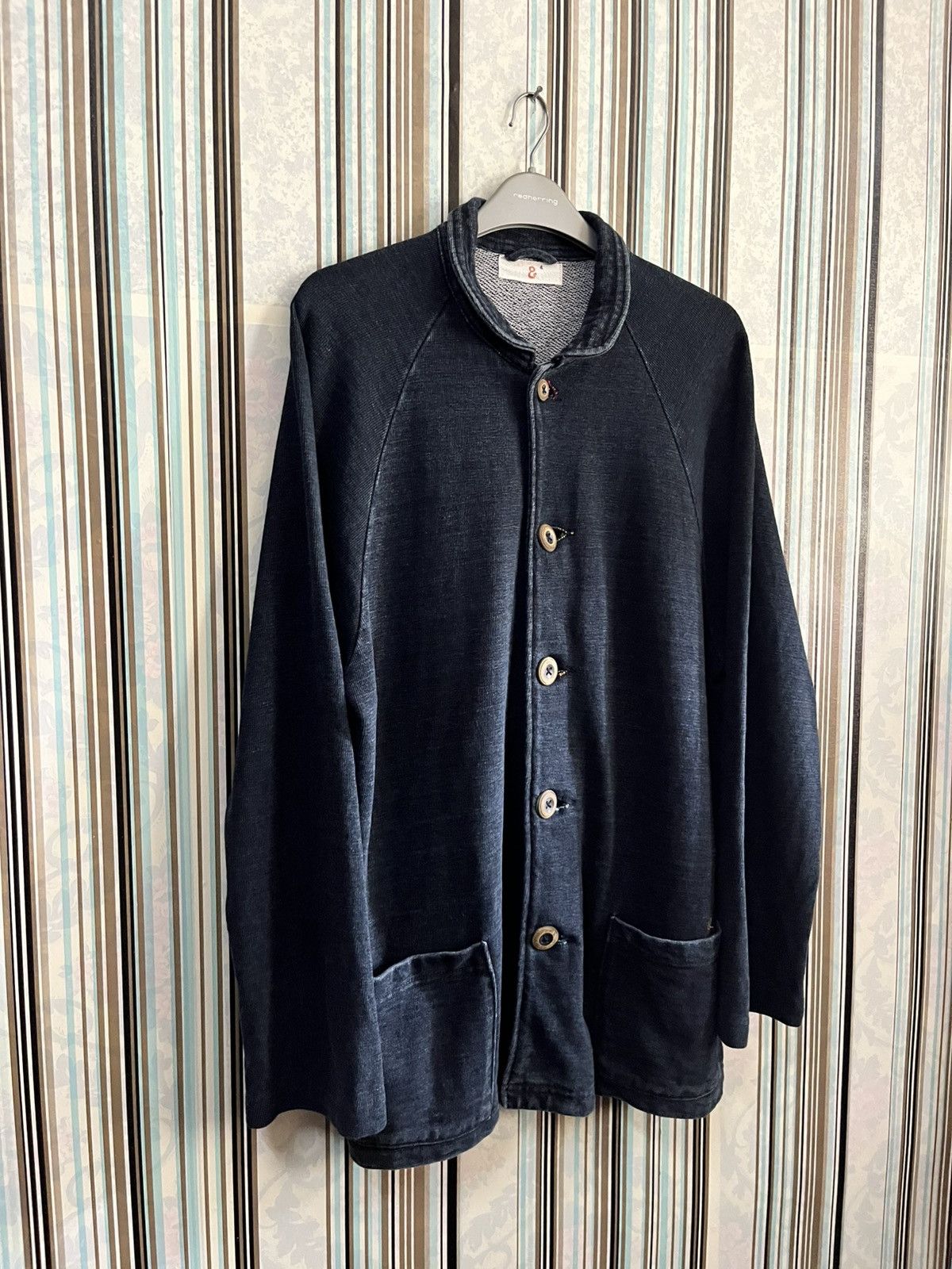 45rpm 1990s shawl collar natural indigo navy #H2 Size US M / EU 48-50 / 2 - 1 Thumbnail