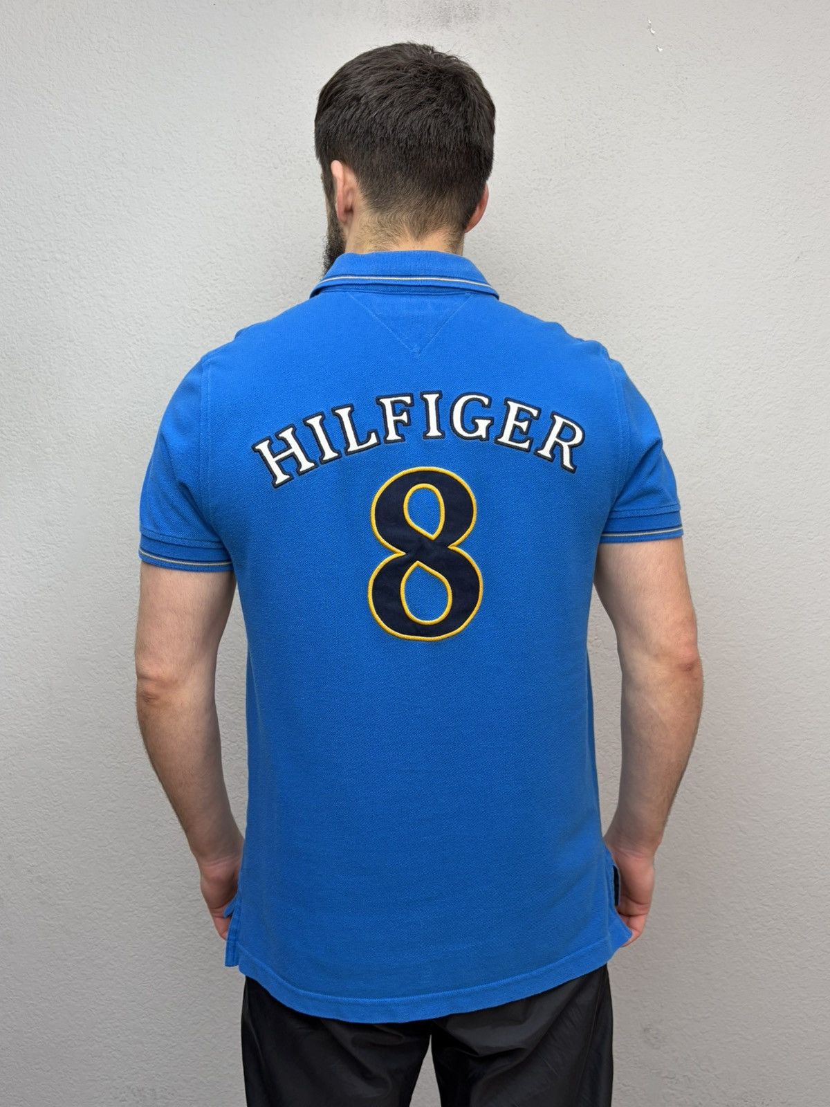 Polo Ralph Lauren Italia Polo Tee Blue 🇮🇹 Vintage Style Big Logo Flag y2k Rugby Size US M / EU 48-50 / 2 - 18 Thumbnail