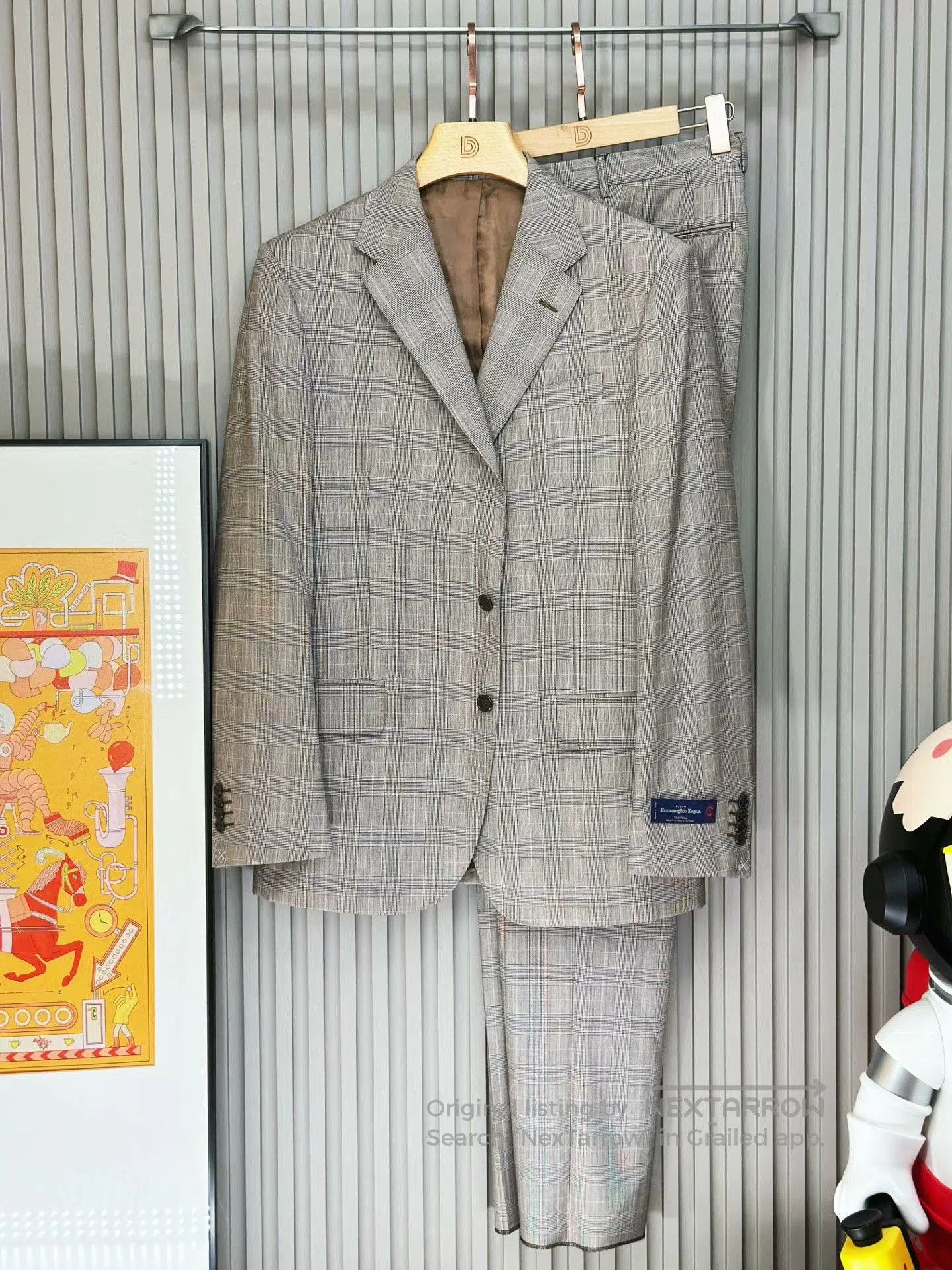 Ermenegildo Zegna Ermenegildo Zegna Gray-Brown Wool Suit. Size US M / EU 48-50 / 2 - 1 Thumbnail