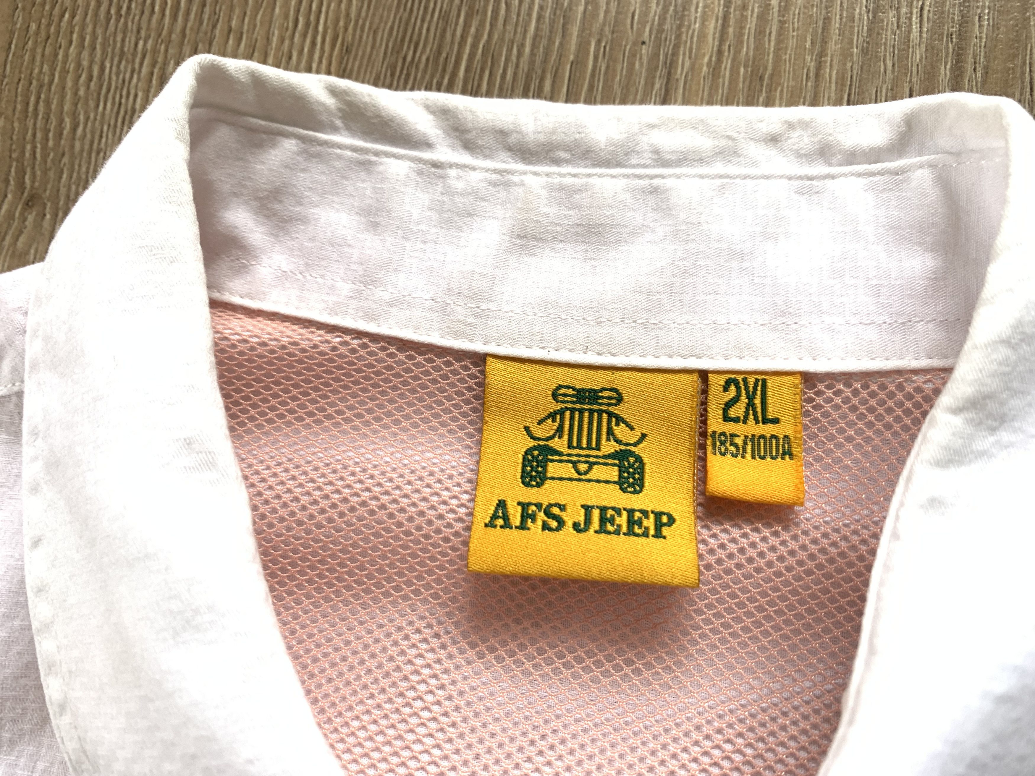 Jeep Men's Rare Vintage AFS Jeep Two Pocket Button Up Shirt Size US L / EU 52-54 / 3 - 8 Thumbnail