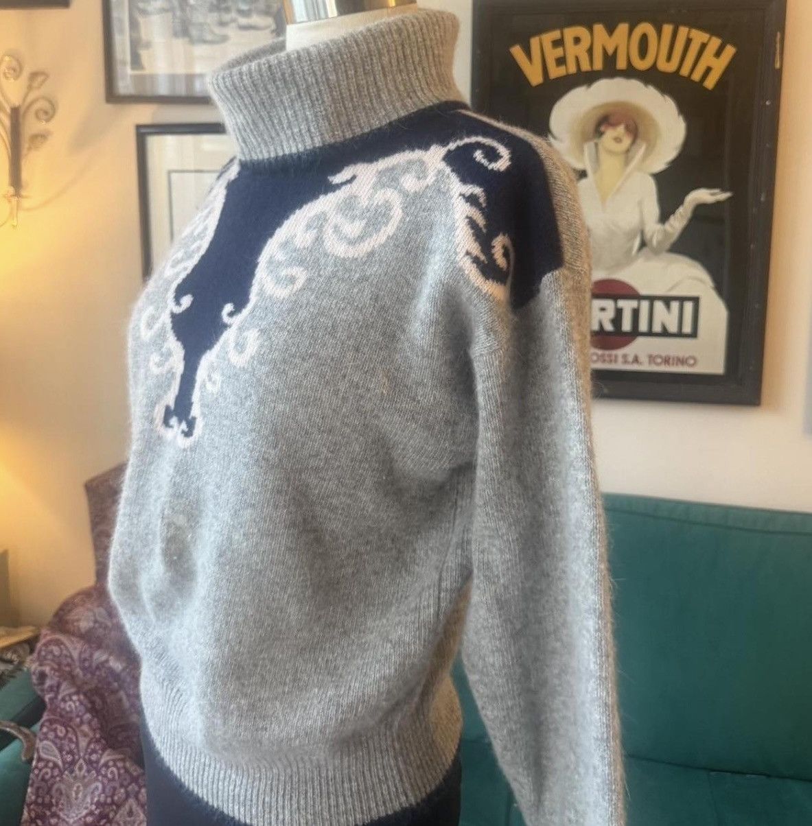 Other Vintage Petit Illustrations Western Sweater Size S / US 4 / IT 40 - 2 Thumbnail