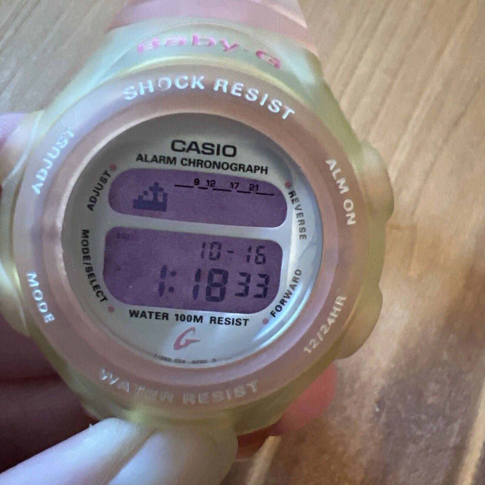 G Shock Rare Baby G Shock Bg-142 New Battery Size ONE SIZE - 4 Thumbnail