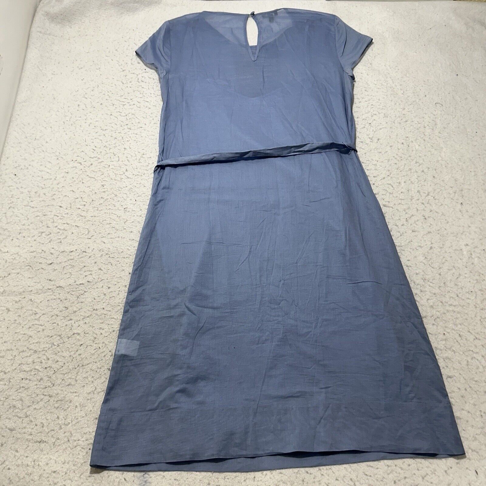 Other Talbots 4 Light Blue Ruffle Cotton Dress With Belt Size S / US 4 / IT 40 - 13 Thumbnail