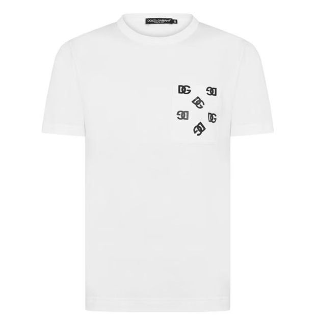 Image of Dolce Gabbana O1G2R1Mq0324 T- Shirts In White, Men's (Size Small)